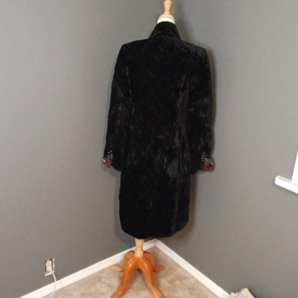 VINTAGE Katharyn Dianos Velvet Coat M - Picture 5 of 12
